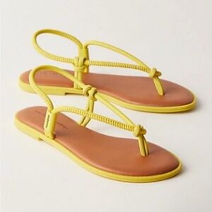 Havaianas Yellow and Tan Sandals